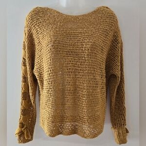 Rewind Mustard Knit Sweater